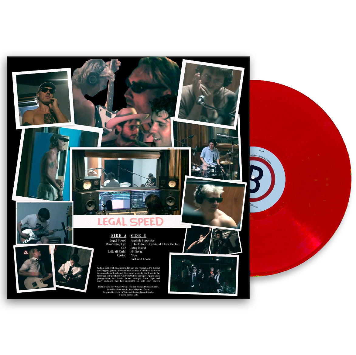 RADIUM DOLLS LEGAL SPEED VINYL - RED limited edition